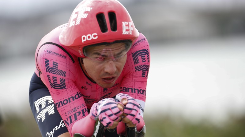 Bissegger takes overall lead after dominant time trial win